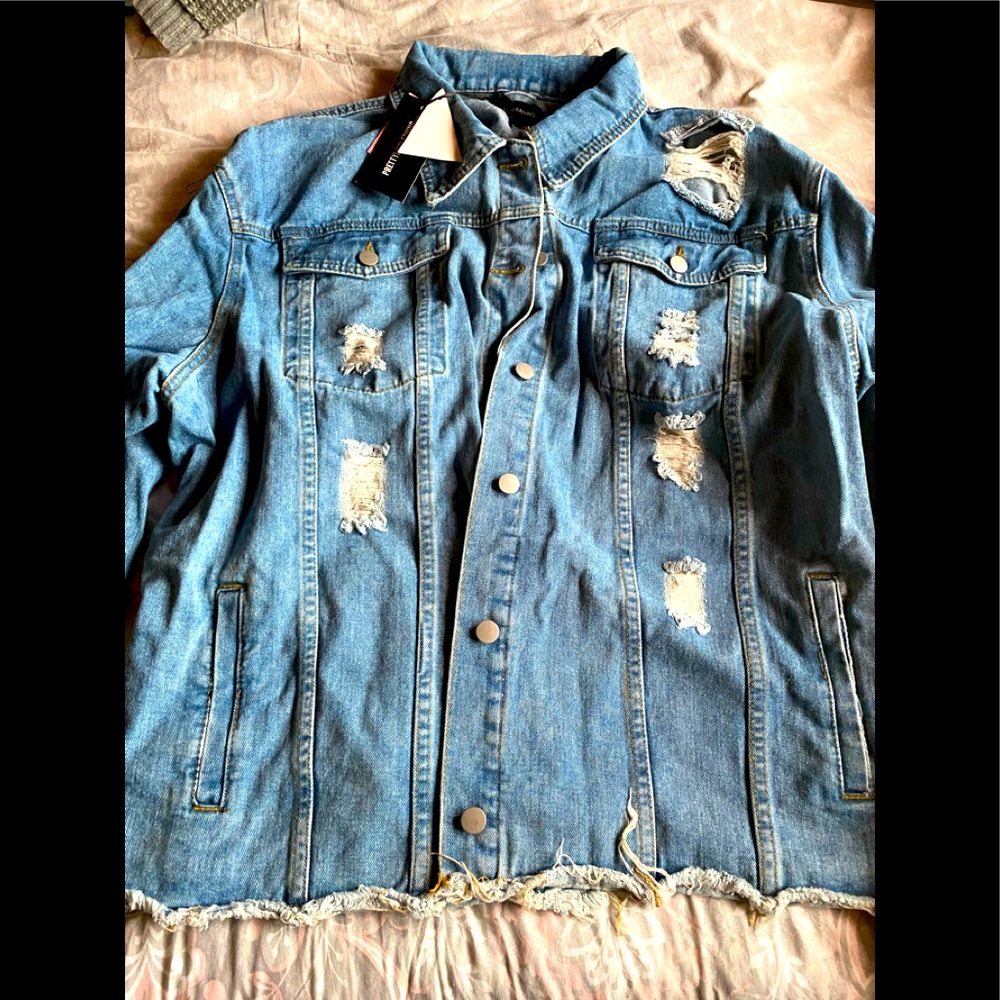 Jean jacket new with tags size 4X